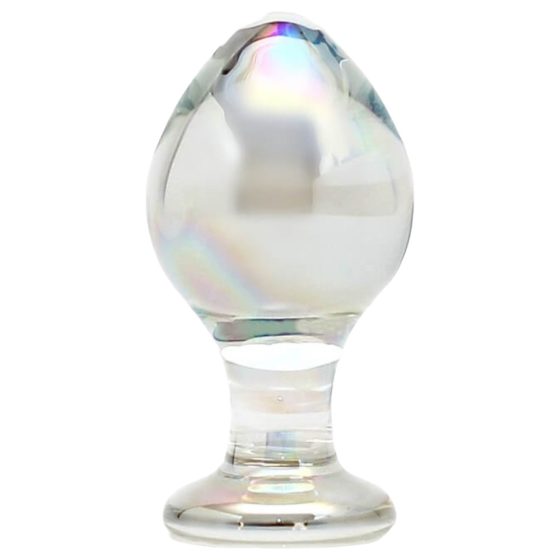 Rimba Zelda - conical anal glass dildo (translucent)