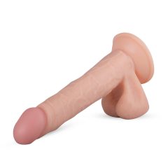   Real Fantasy Felix - clamp-on, testicle dildo (22cm) - natural