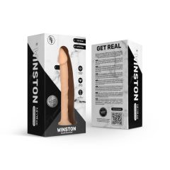   Real Fantasy Winston - Rechargeable, battery-operated, lifelike vibrator (19cm) - natural