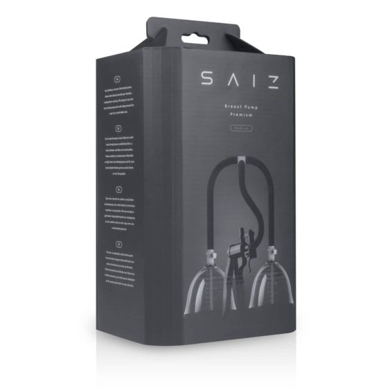 Saiz Premium - double breast pump - small (translucent-black)