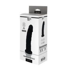   Dreamtoys Real Love - lifelike, footed heat-responsive double-layer dildo (black)