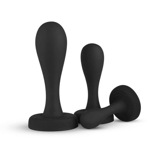 BUTTR Butt Kickers - anal dildo set - black (3 pieces)