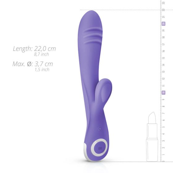 Good Vibes Only Fane Rabbit - Rechargeable vibrator with prong (purple)