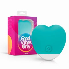   Good Vibes Oron - cordless clitoral vibrator with heart (turquoise)