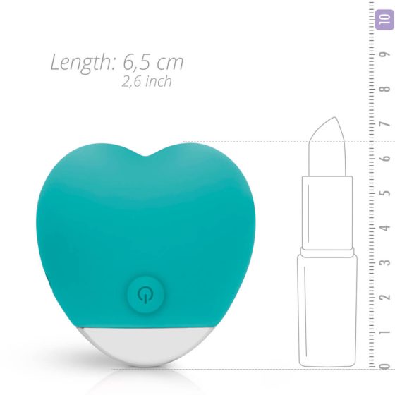 Good Vibes Oron - cordless clitoral vibrator with heart (turquoise)