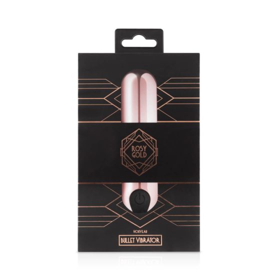 Rosy Gold Bullet - rechargeable mini bullet vibrator (rose gold)