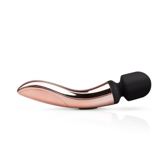 Rosy Gold Wand Curve - rechargeable massaging vibrator (rose gold)