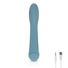   Bloom Rose - rechargeable silicone G-spot vibrator (turquoise)