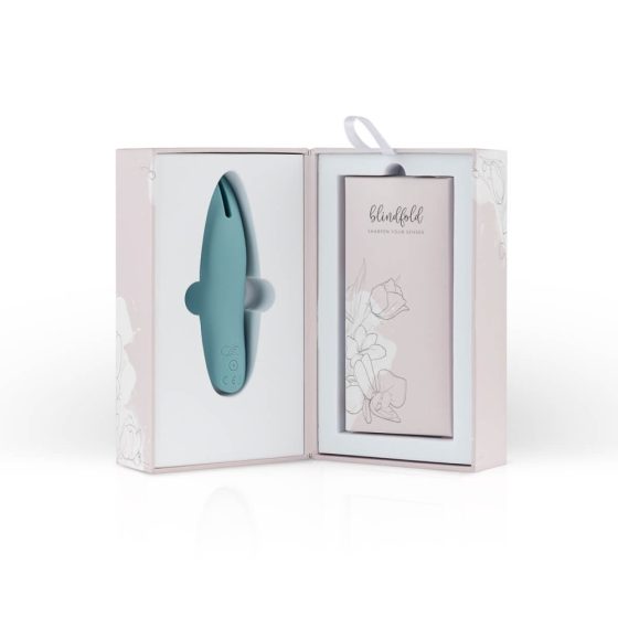 Bloom Tulip - rechargeable silicone clitoral vibrator (turquoise)