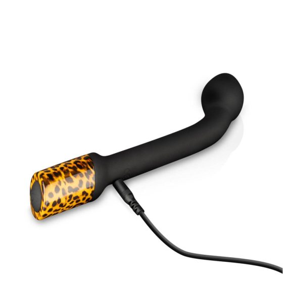Panthra Nila - Rechargeable, waterproof G-spot vibrator (leopard black)