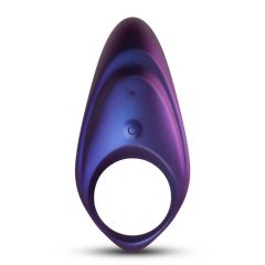   Hueman Neptune - Rechargeable, waterproof, radio vibrating penis ring (purple)
