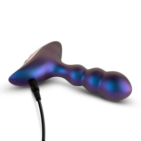 Hueman Interstellar - Rechargeable, radio controlled, wavy anal vibrator (purple)