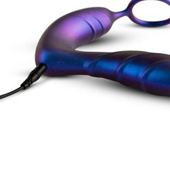   Hueman Black Hole - Rechargeable Radio Anal Vibrator with Penis Ring (purple)