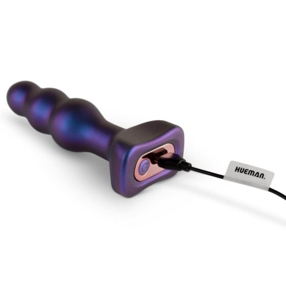 Hueman Space Inveder - battery powered, waterproof anal vibrator (purple)