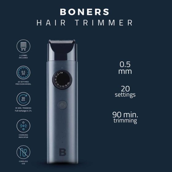 Boners - cordless trimming razor (blue)