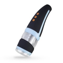   CRUIZR CP02 - Rechargeable rotary vibrating masturbator (black-blue)