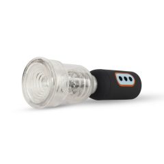   CRUIZR CS07 - cordless vibrating penis pump (black-transparent)