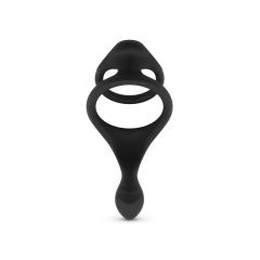   Easytoys Pleasure Ring - flexible penis and testicle ring (black)