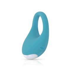   Cala Azul Jose - battery-operated, waterproof vibrating penis ring (blue)