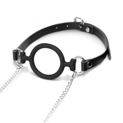   Bedroom Fantasies - mouth gags with nipple clamps (silver-black)