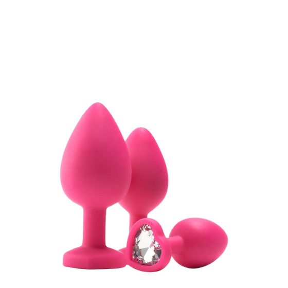 Flirts anal training kit - anal dildo set (3pcs) - pink
