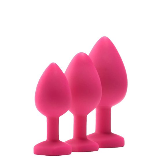 Flirts anal training kit - anal dildo set (3pcs) - pink