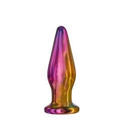   Glamour Glass - Peaked, radio controlled, glass anal vibrator (colour)