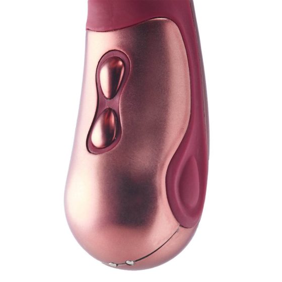 Dinky Jimmy K. Duo - rechargeable vibrator with wand (burgundy)