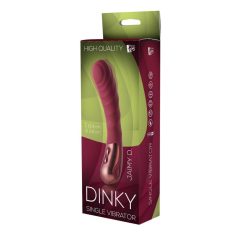   Dinky Jaimy D. Single - rechargeable, ribbed G-spot vibrator (burgundy)