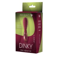   Dinky Jody F. Mini - rechargeable mini vibrator with ribs (burgundy)