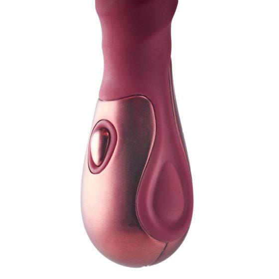 Dinky Jody F. Mini - rechargeable mini vibrator with ribs (burgundy)