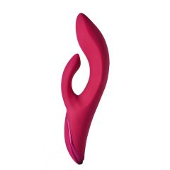 Sparkling Julia Duo - cordless vibrator with stirrup (red)