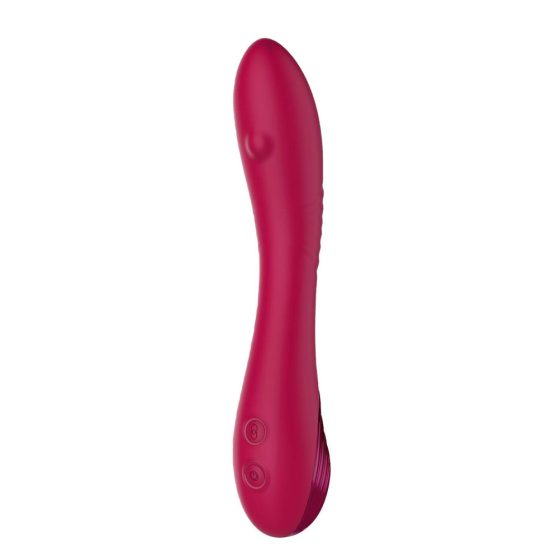 Sparkling Cecilia - Rechargeable G-spot vibrator with moving balls (red)