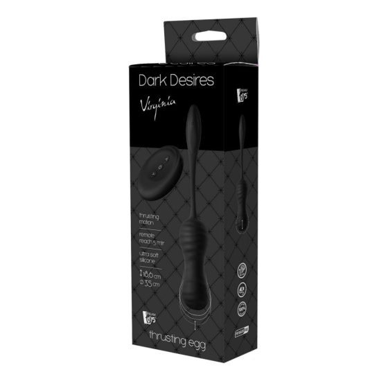 Dark Desires Virginia - battery powered, radio controlled, thrusting geyser ball (black)