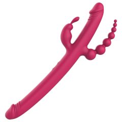   Dreamtoys Anywhere Pleasure Vibe - rechargeable 4 prong vibrator (pink)
