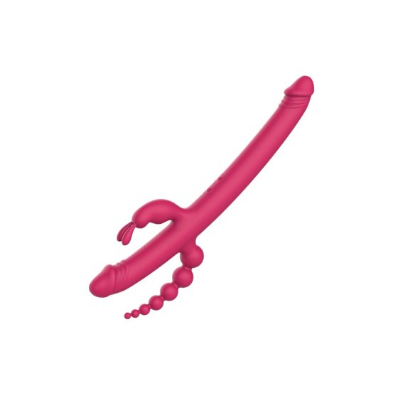 Dreamtoys Anywhere Pleasure Vibe - rechargeable 4 prong vibrator (pink)