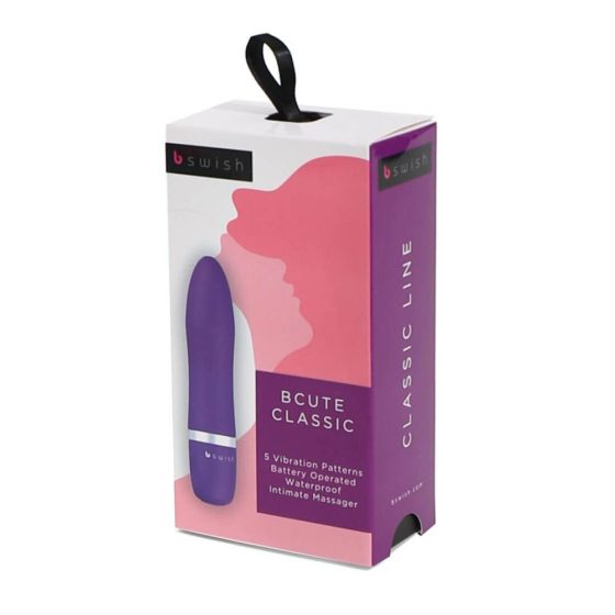 B SWISH Bcute Classic - waterproof lipstick vibrator (purple)