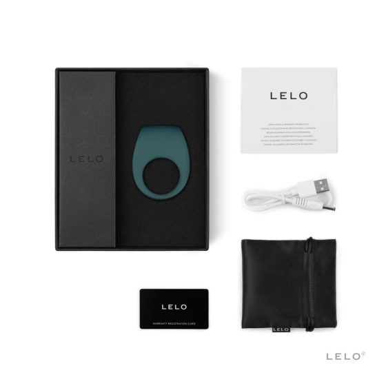 LELO Tor 2 - rechargeable vibrating penis ring (green)