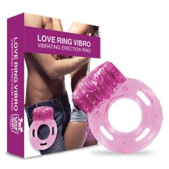 Love in the Pocket - single vibrating penis ring (pink)