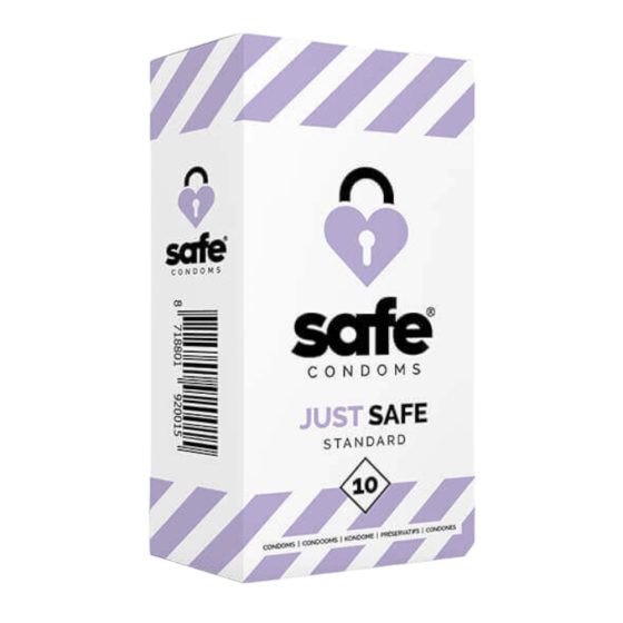 SAFE Just Safe - standard, vanilla condom (10pcs)