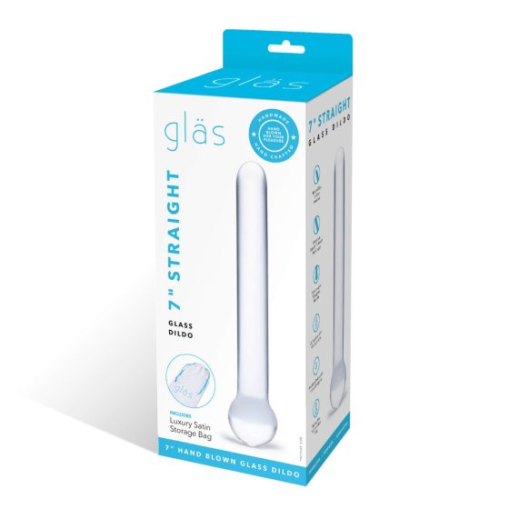 GLAS - classic glass dildo (translucent)