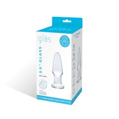 GLAS - classic glass anal dildo (translucent)
