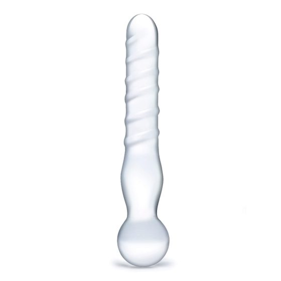 GLAS - double-ended, glass dildo (translucent)