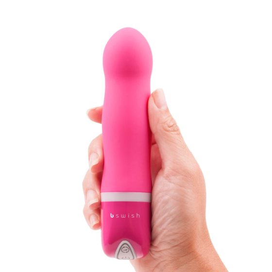 B SWISH Bdesired Deluxe - rod vibrator with accented head (pink)