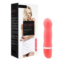   B SWISH Bdesired Deluxe - rod vibrator with accented head (coral)