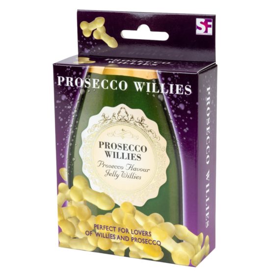 Prosecco Willies - sparkling, fizzing gummy bears (120g)