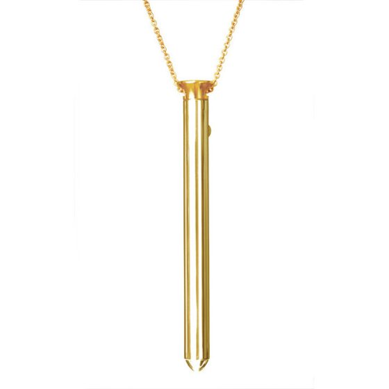Vesper - luxury vibrator necklace (gold)