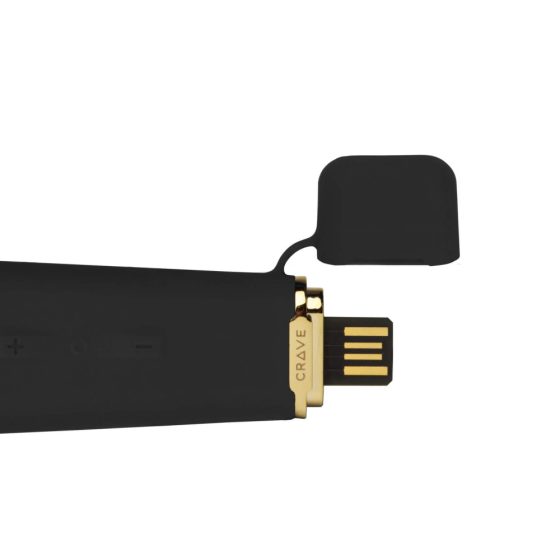 Crave Duet Flex - rechargeable clitoral vibrator (black)