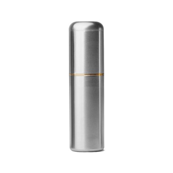 Crave Bullet - rechargeable mini lipstick vibrator (silver-gold)