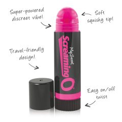 Screaming Lip Balm - Lipstick Vibrator (black-pink)